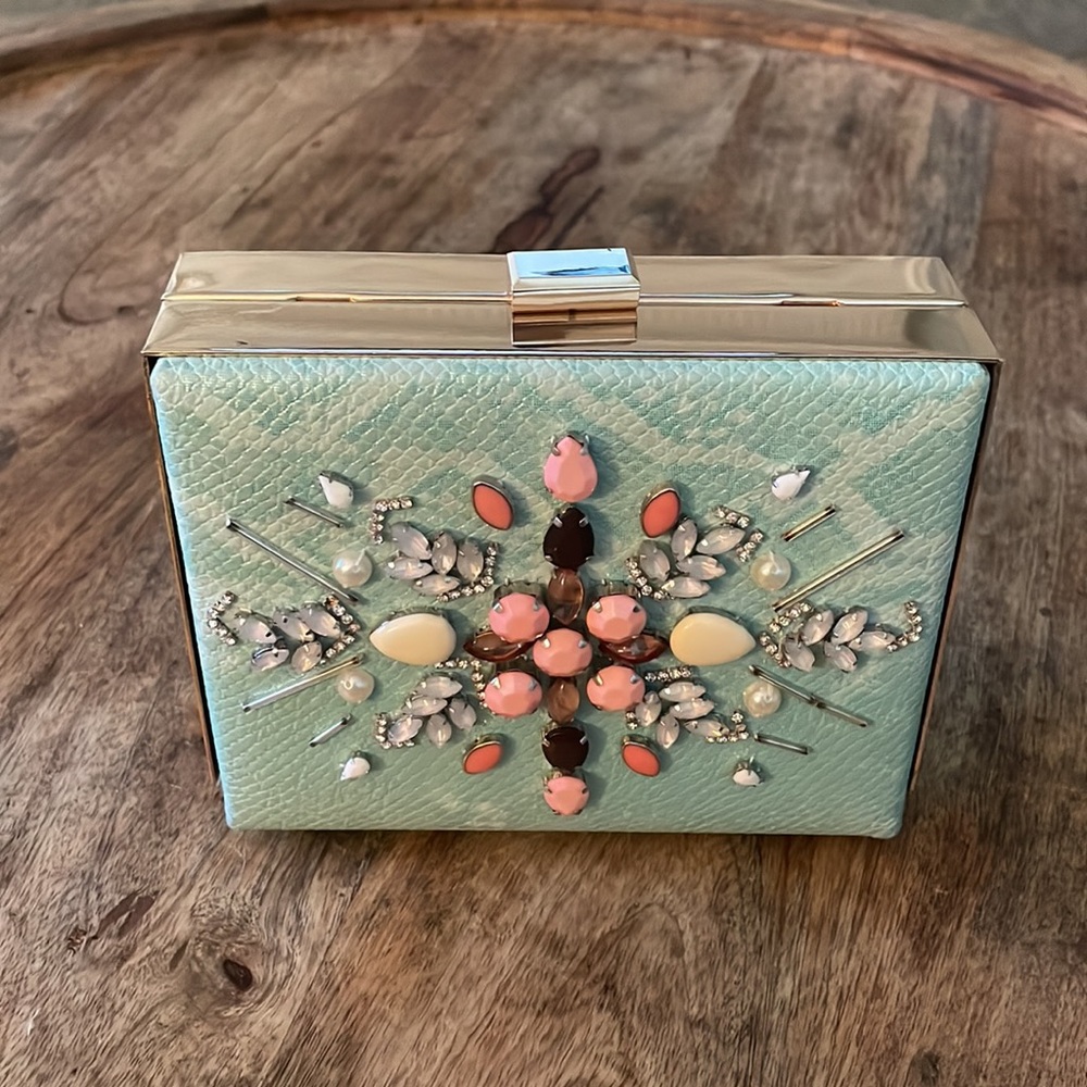 Kate Landry Jeweled Clutch/Crossbody